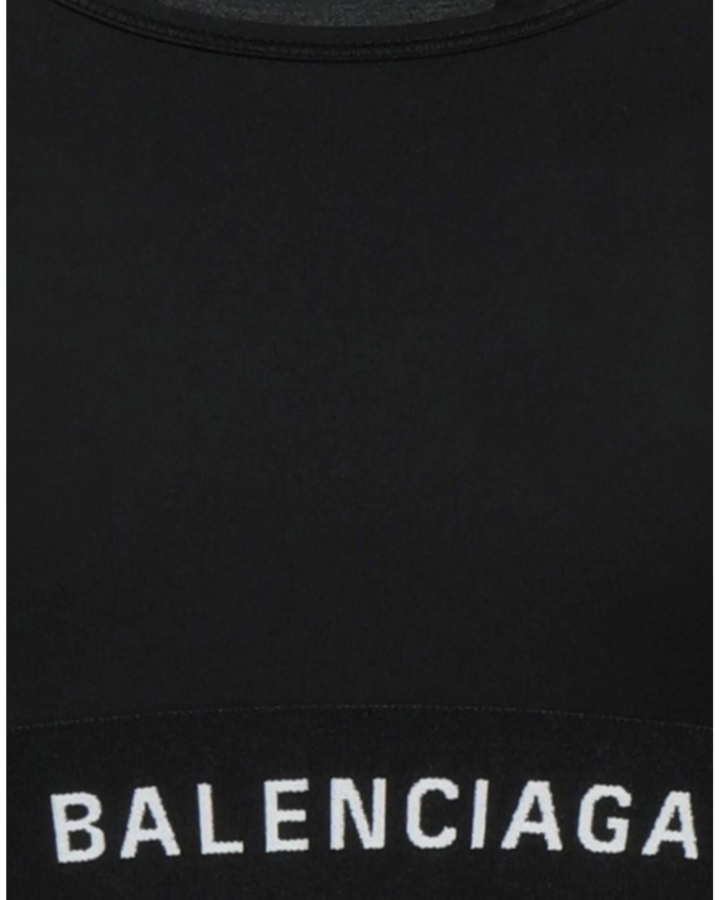 Balenciaga Black Minimalist Sports Top