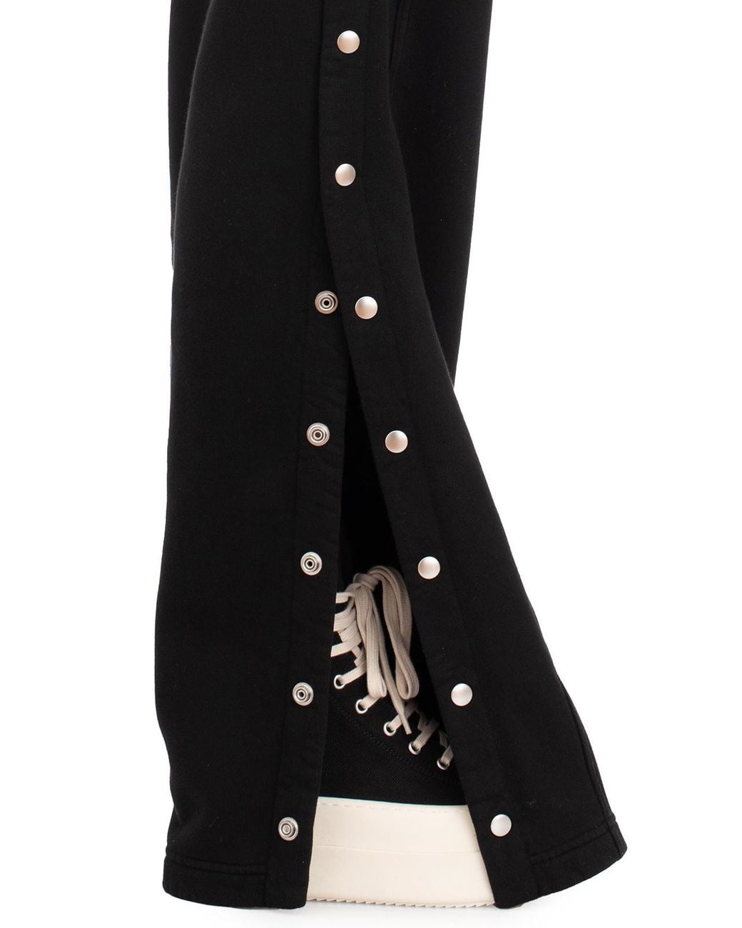 Rick Owens Black Pusher Wide-Leg Trousers