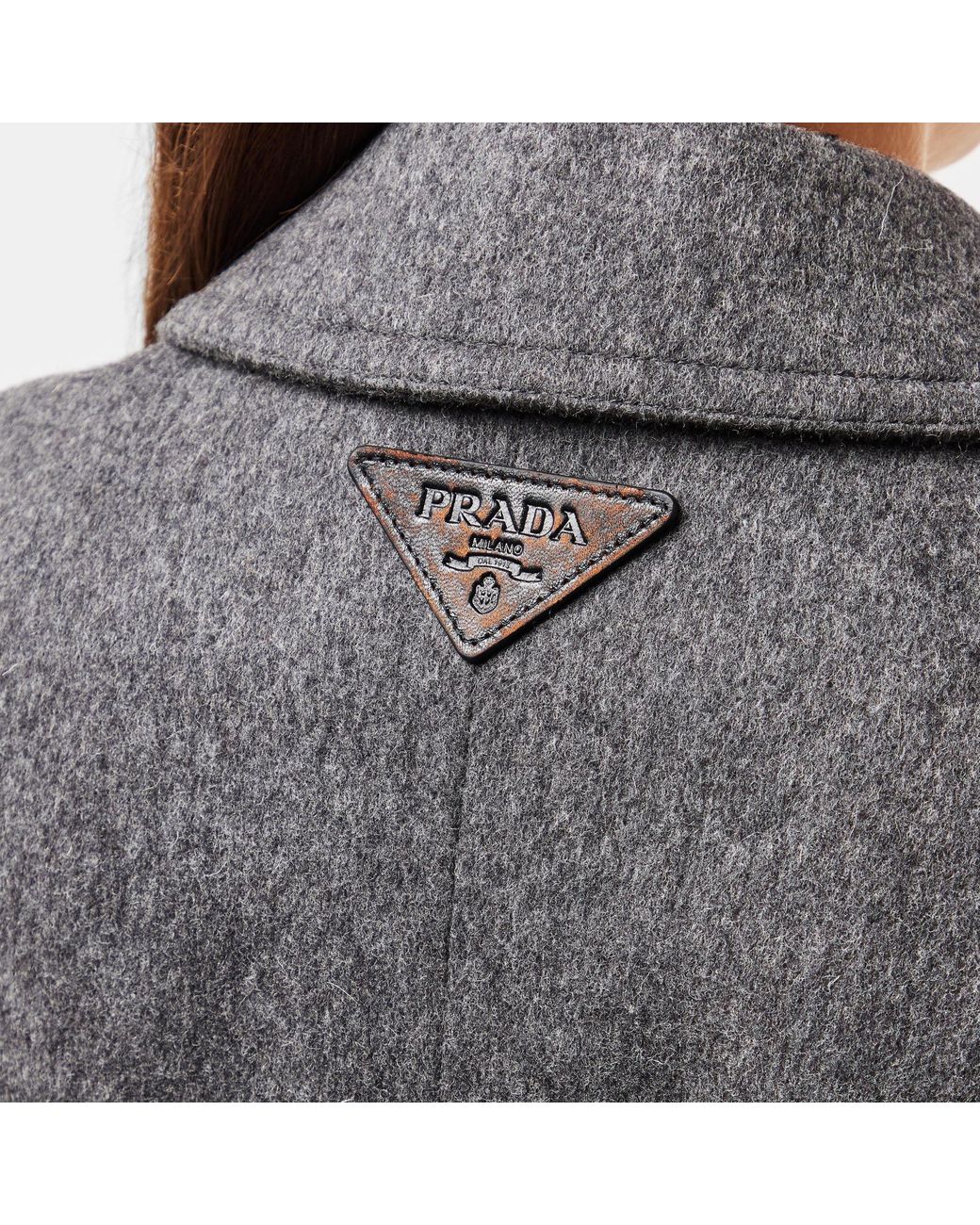 Prada Gray Casual Long Coat