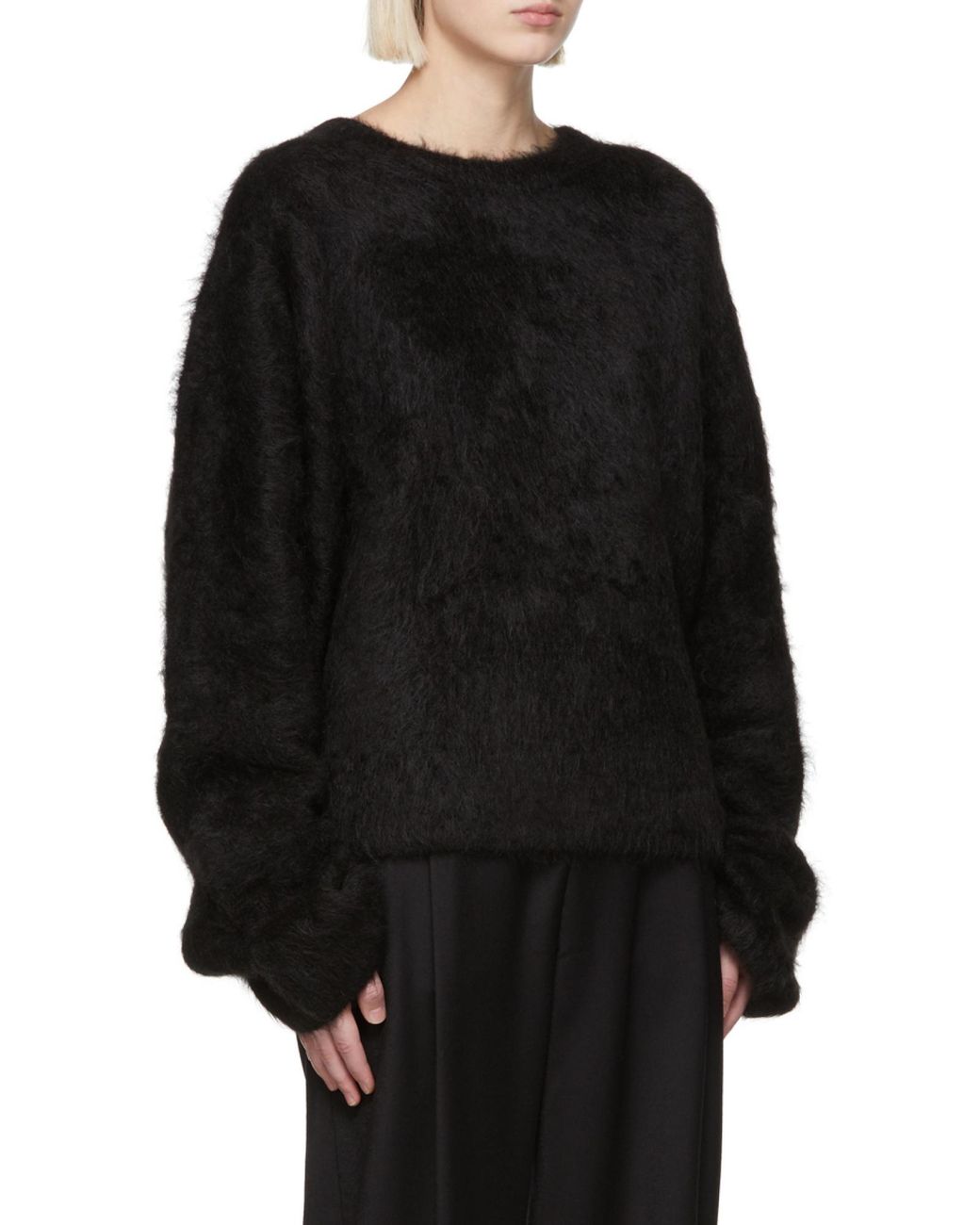 Totême Black Totême Long Sleeved Crewneck Jumper