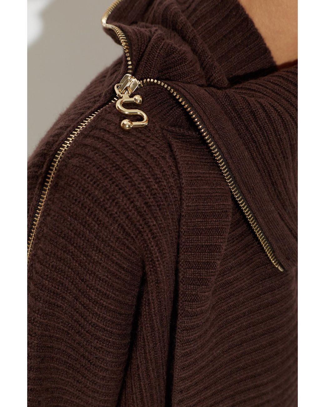 Sportmax Purple Long-Sleeved Sweater