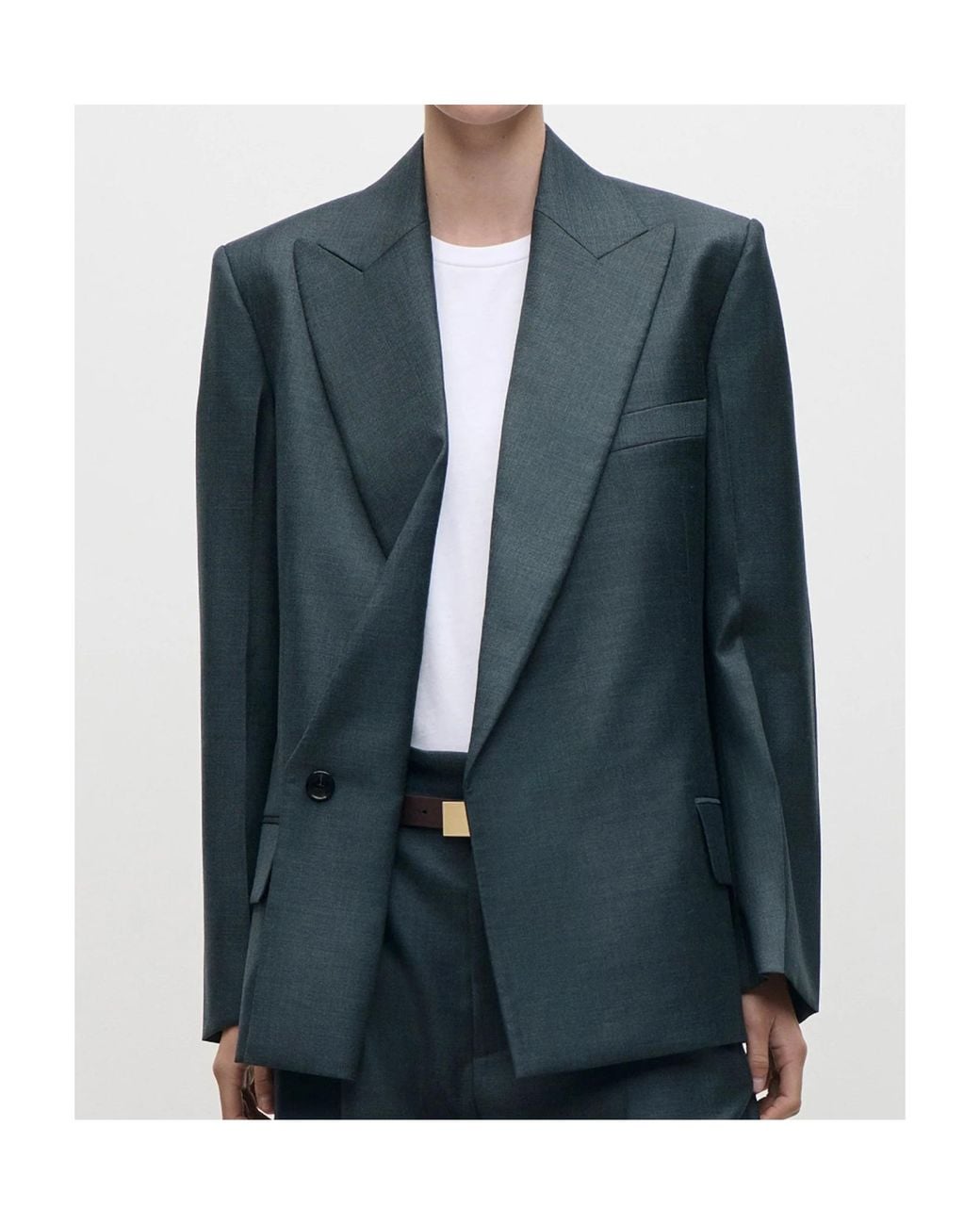 Victoria Beckham Black Layered Tailored Blazer