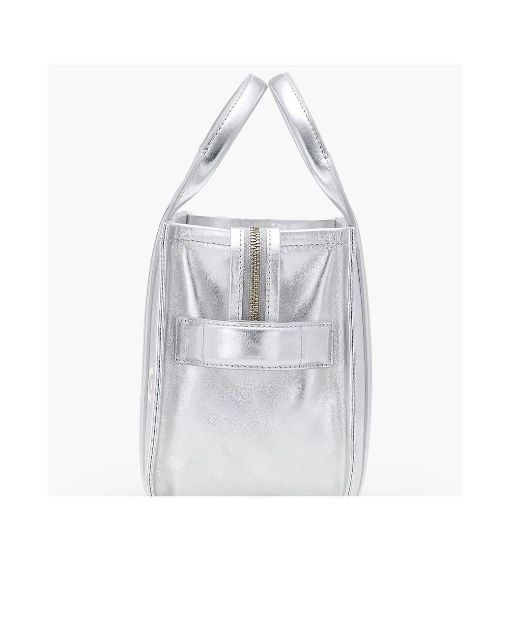 Marc Jacobs Gray The Metallic Small Tote Bag