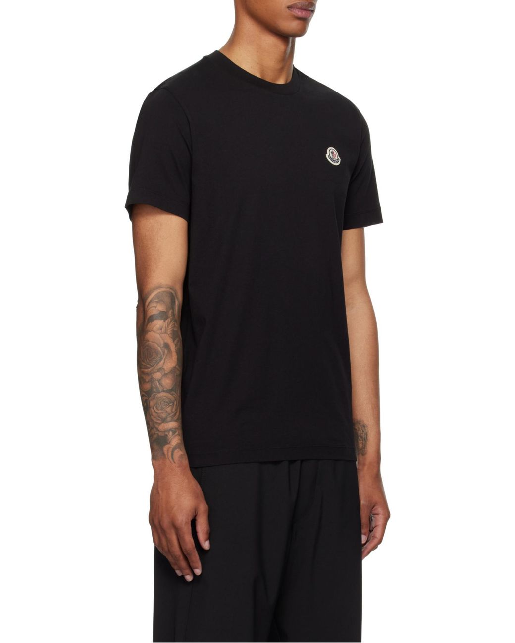 Moncler Multicolor 3 Packs Logo Patch Crewneck T-Shirt for men