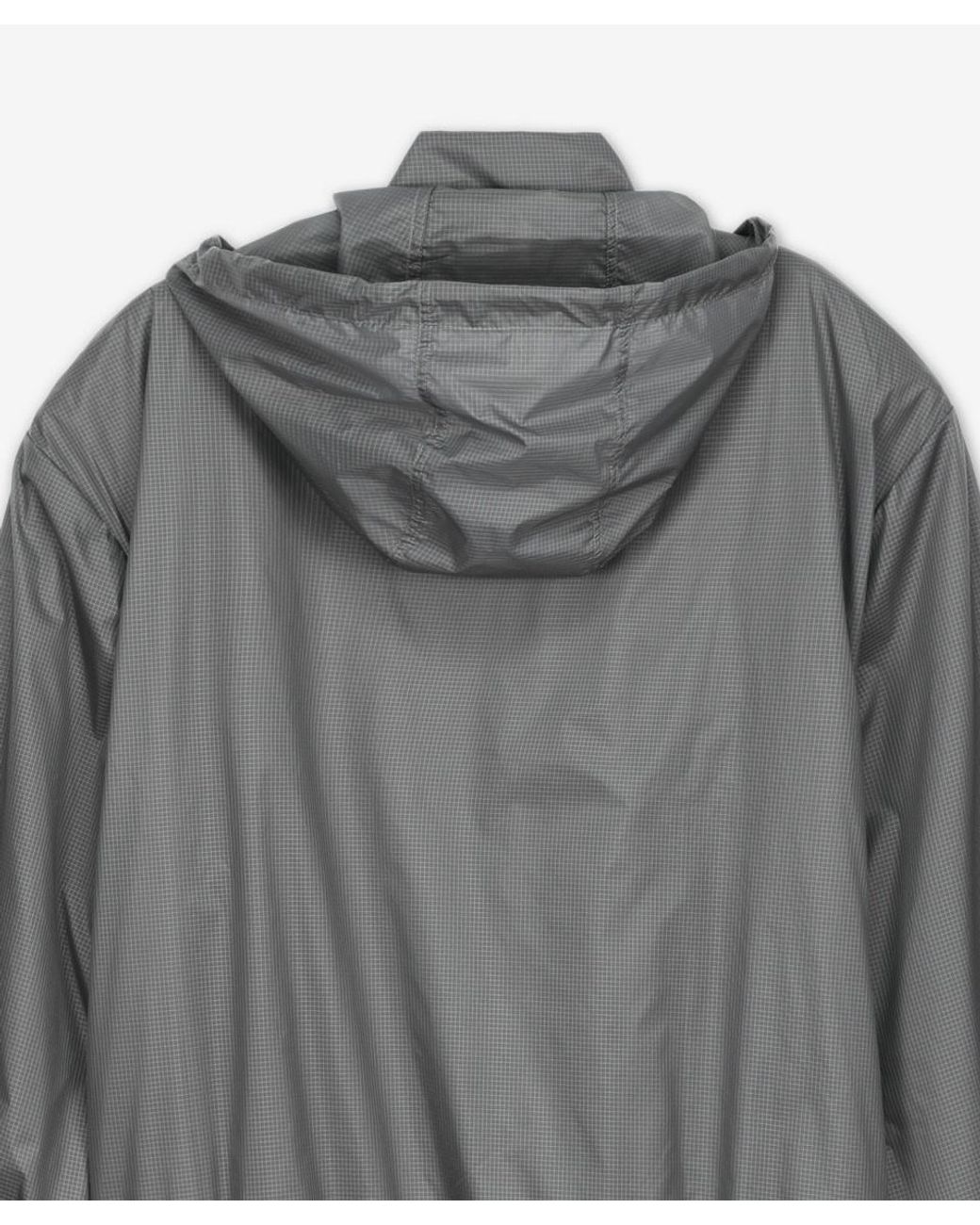 Thom Browne Gray Logo-Patch Ripstop Lightweight Jacket for men