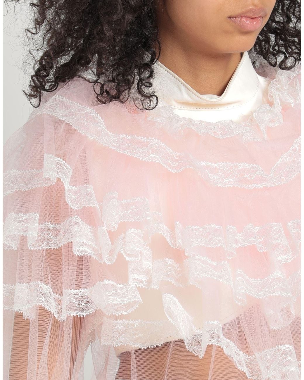 Dolce & Gabbana White Ruched Top