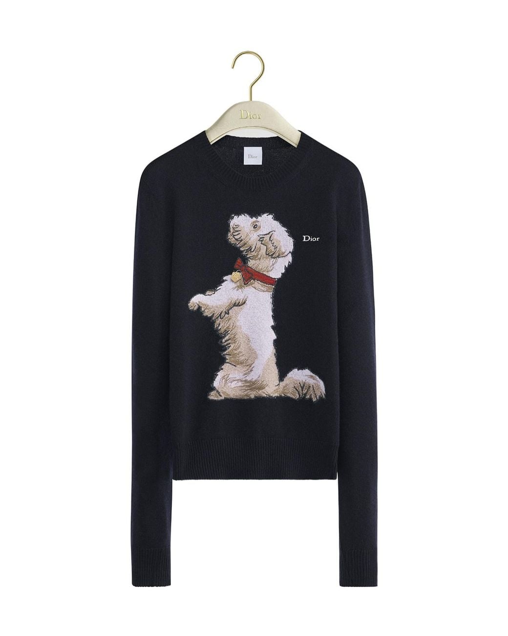 Dior Black Embroidered Sweater