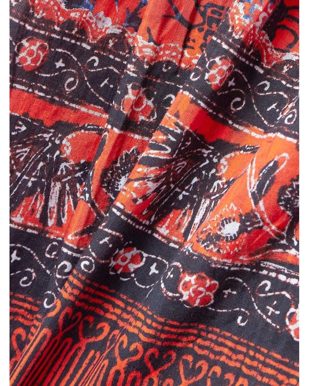 Ulla Johnson Red Printed Dress