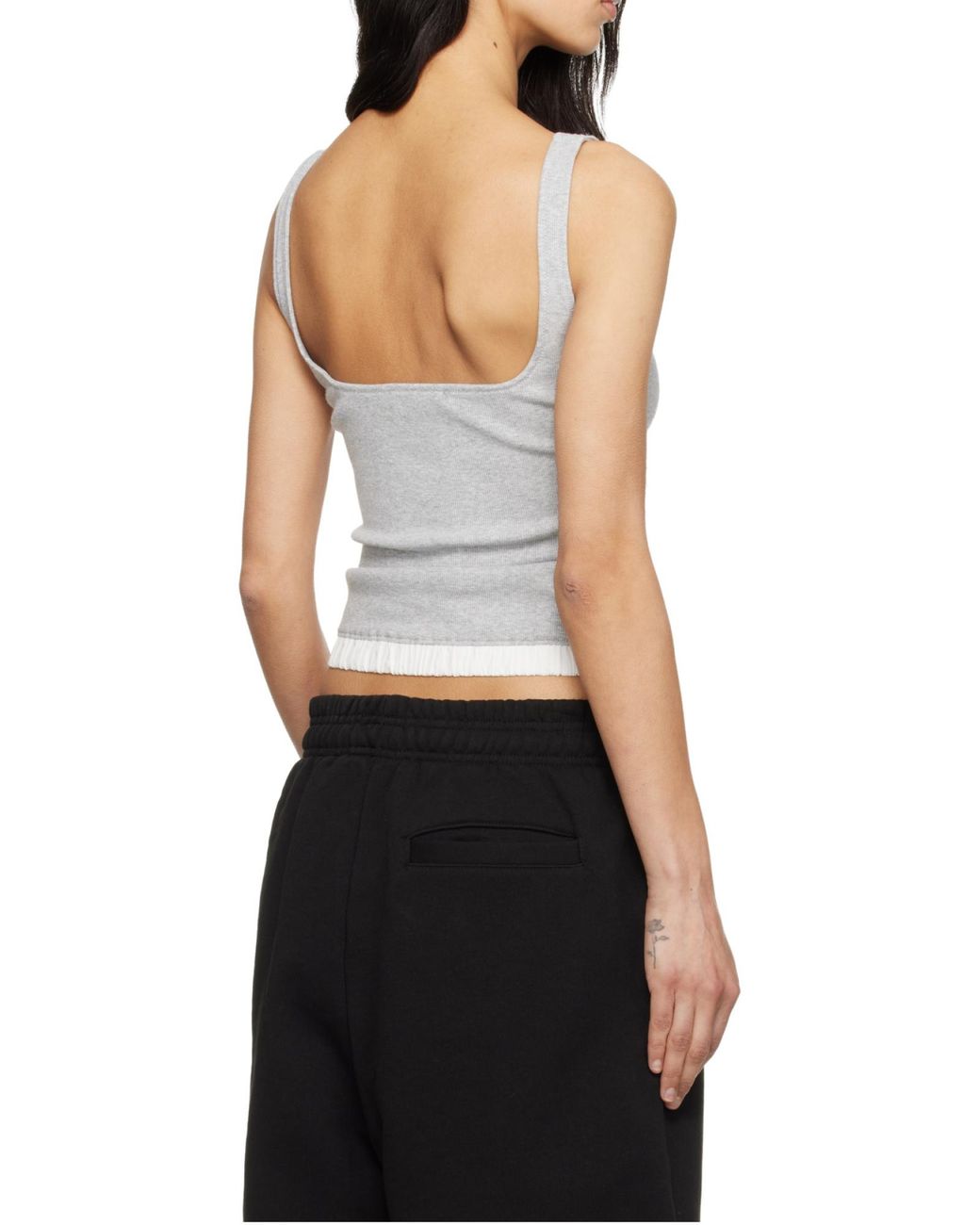 Entire studios Gray Lounge Ribbed Tank Top