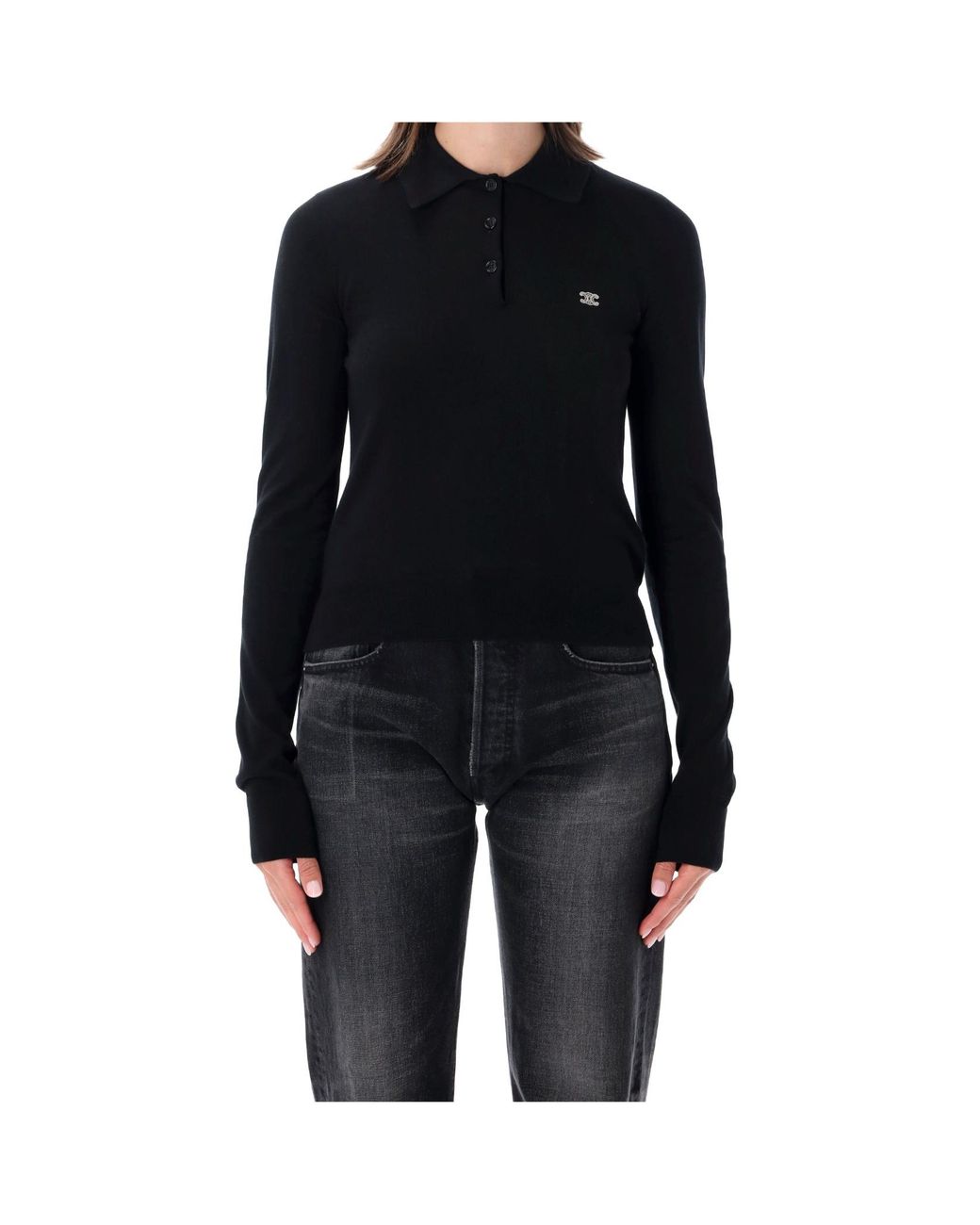 Céline Blue Polo Sweater