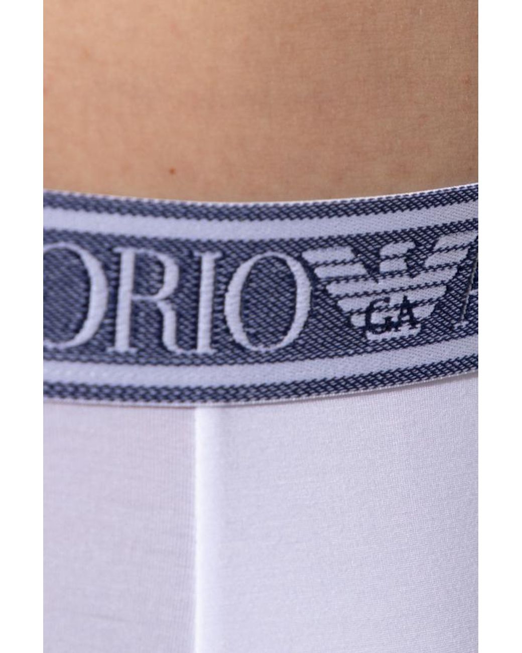 Emporio Armani White Logo Underwear for men
