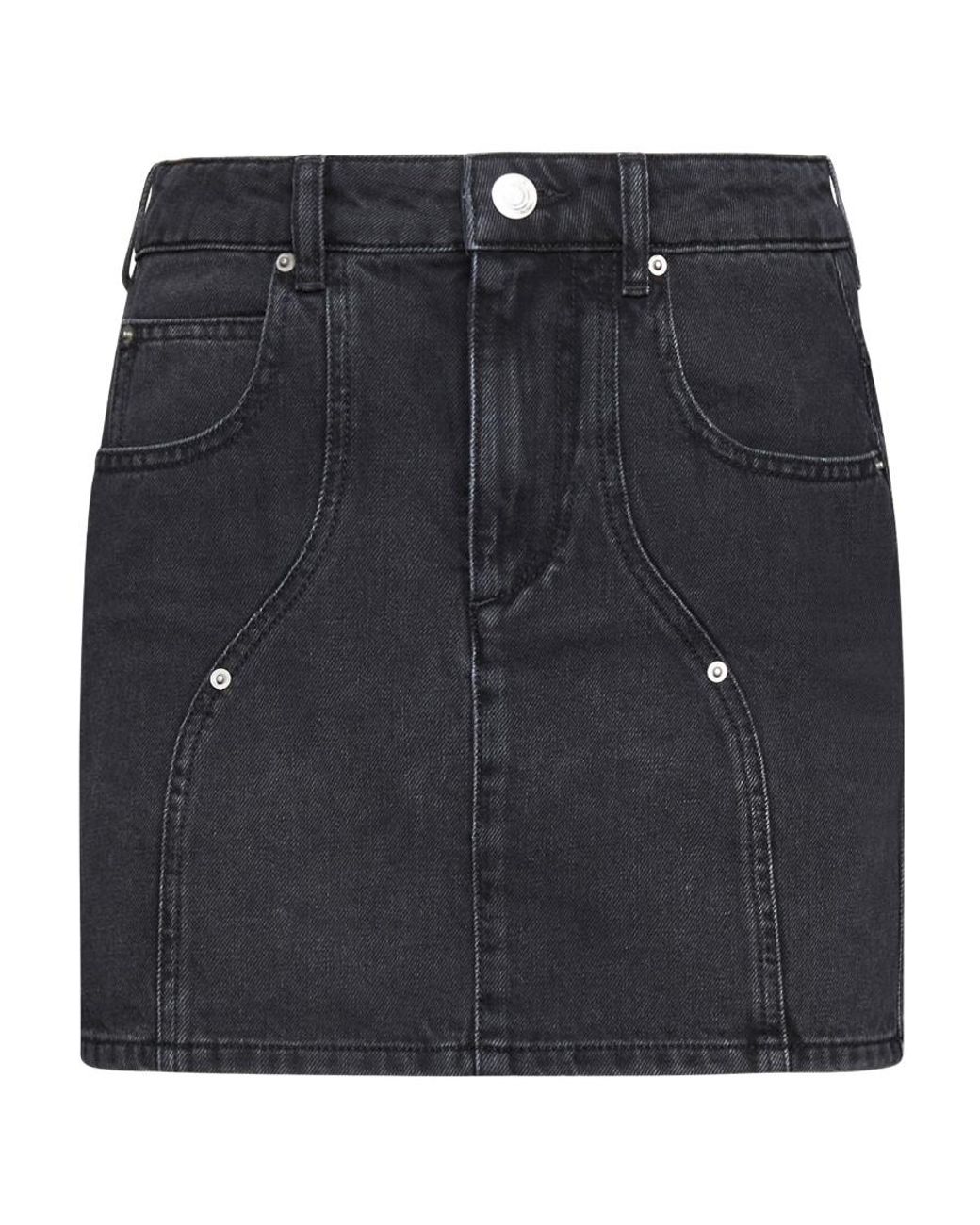 Isabel Marant Black Isabel Marant Étoile Denim Mini Skirt