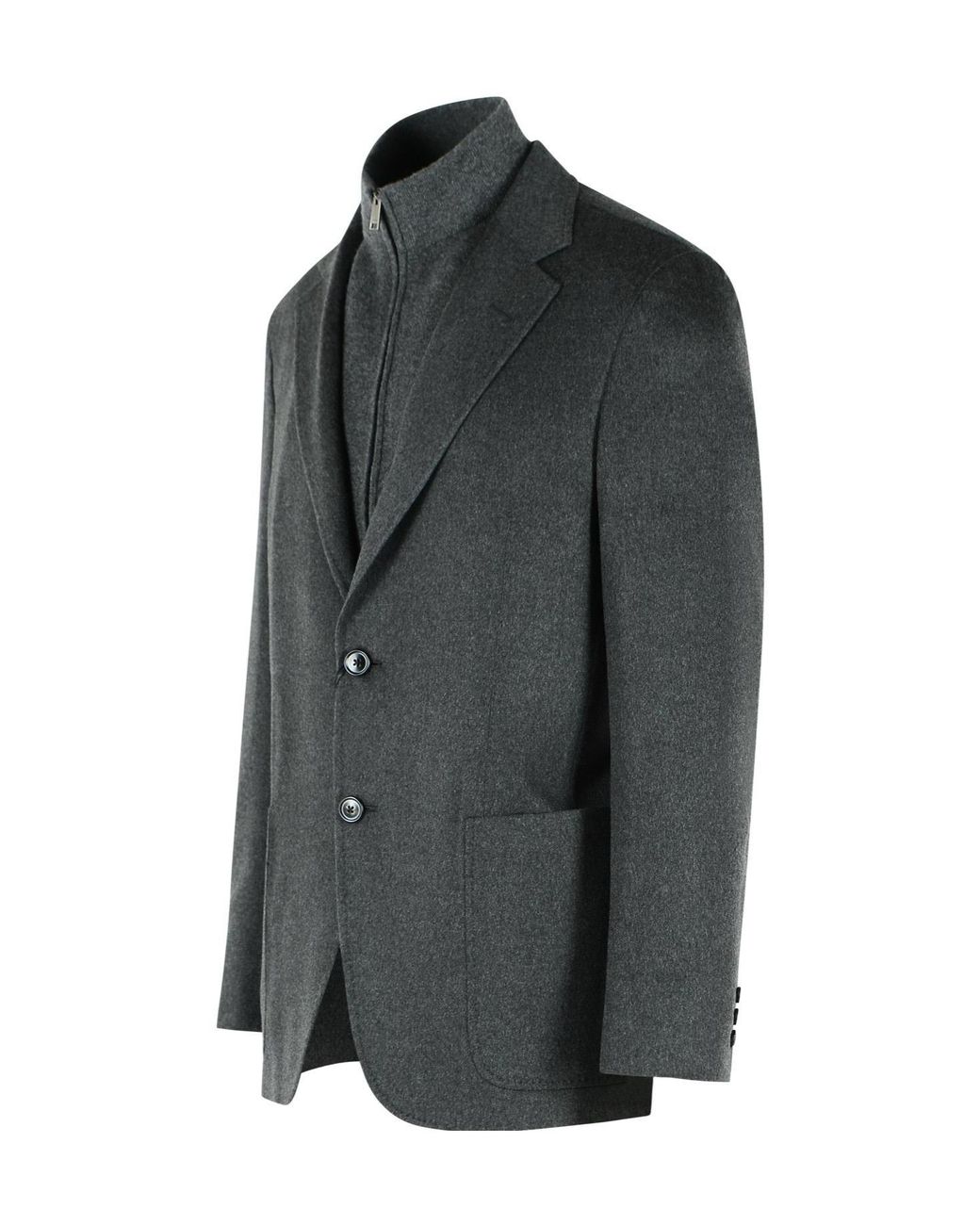 Zegna Black Long-Sleeve Blazer for men