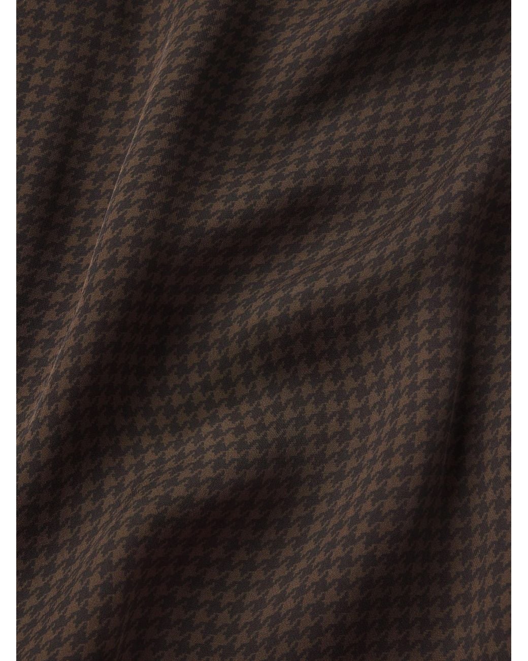 FRAME Black Houndstooth Short-Sleeved Top