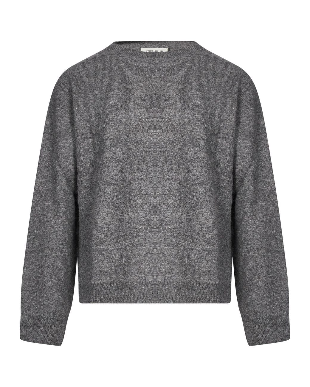 Weekend by Maxmara Gray Virgin Wool-Cashmere Sweater