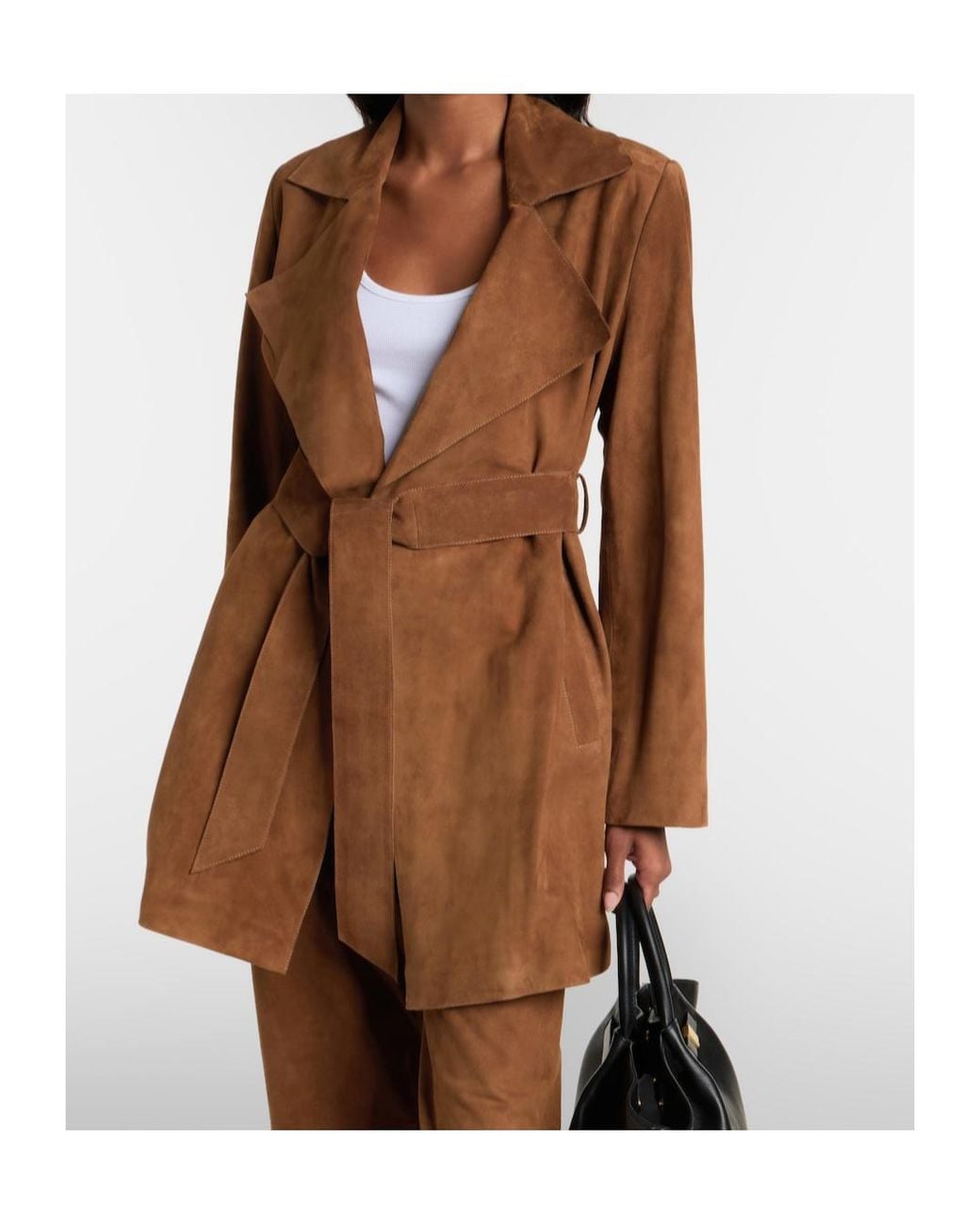 Nour Hammour Brown Kerry's Belted Jacket