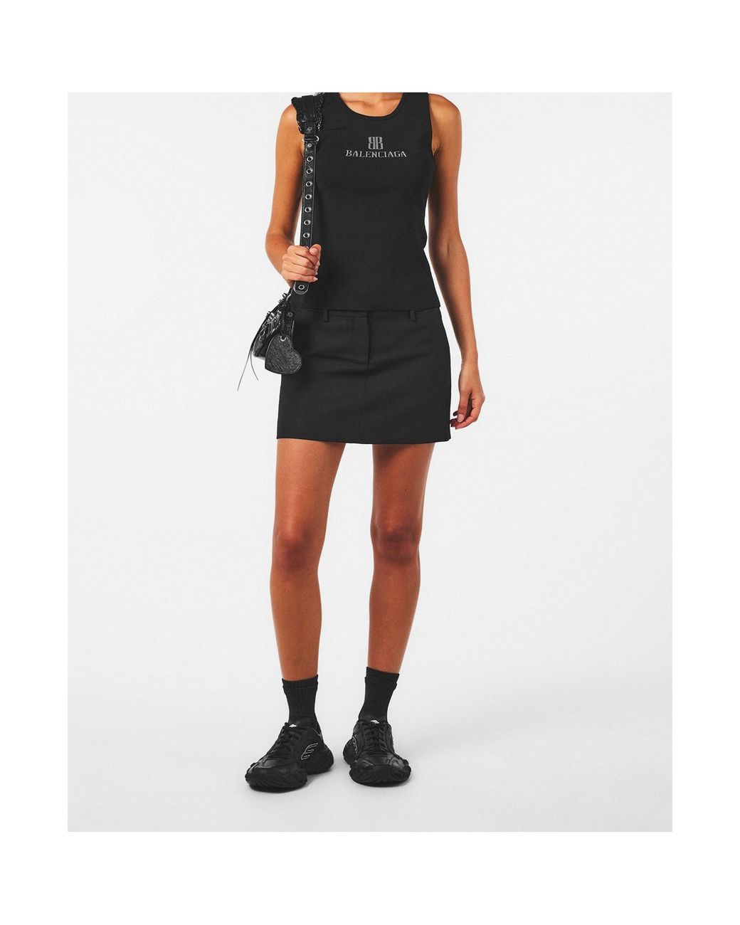 Balenciaga Black Sleeveless Fitted Vest