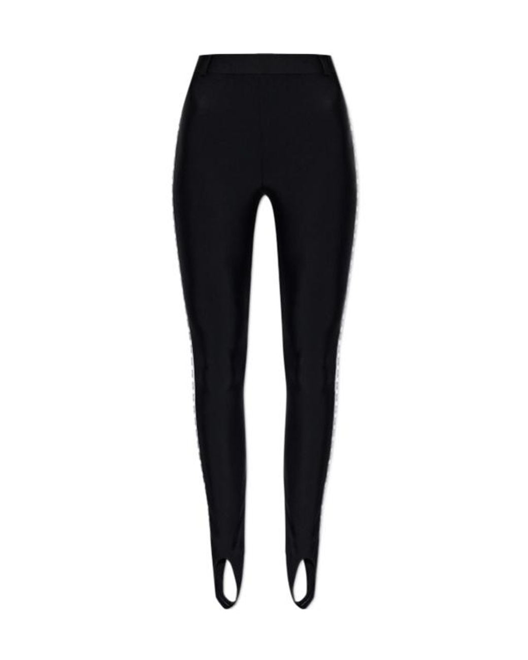 Moschino Black Elastic Waist Leggings
