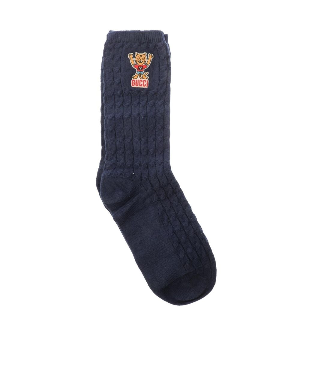 Gucci Blue Elegant And Versatile Socks