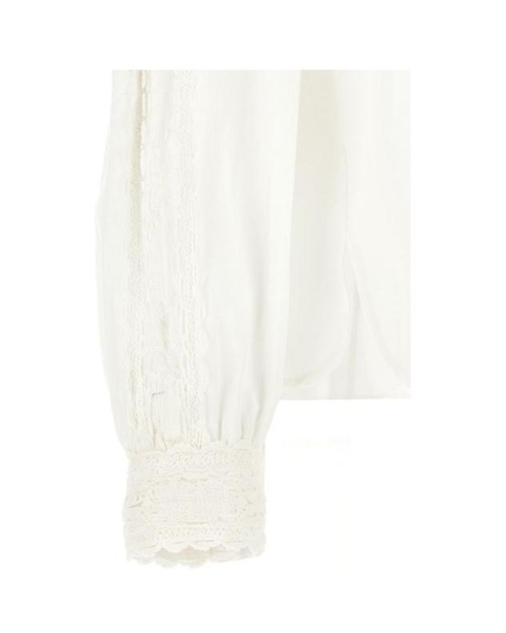 Isabel Marant White Shirt With Lace Detailing