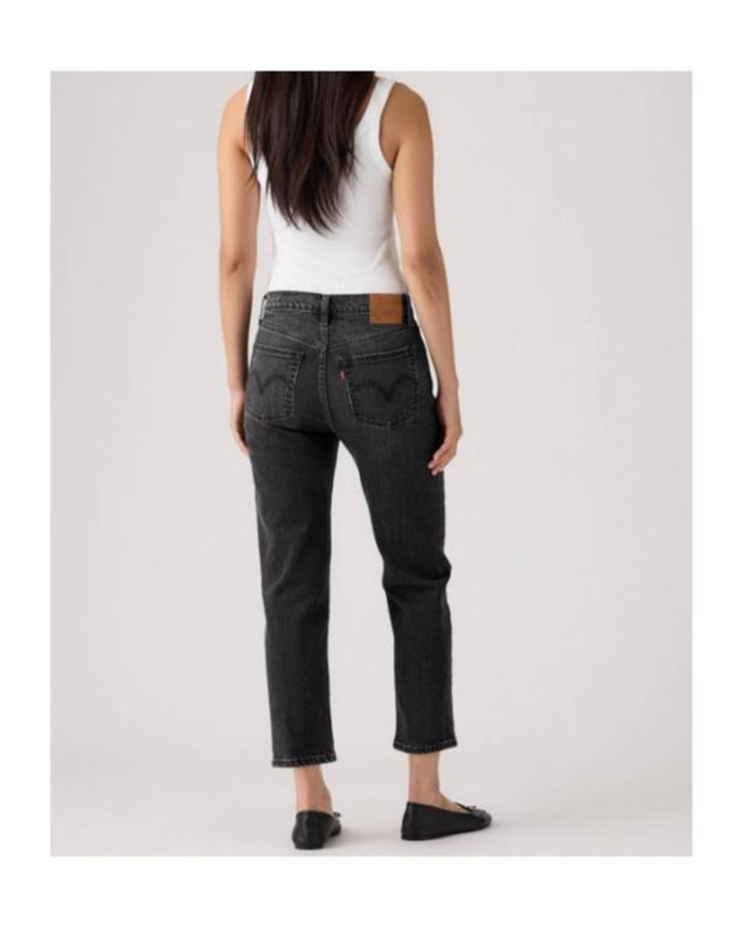 Levi's Gray 501 Original Cropped Jeans