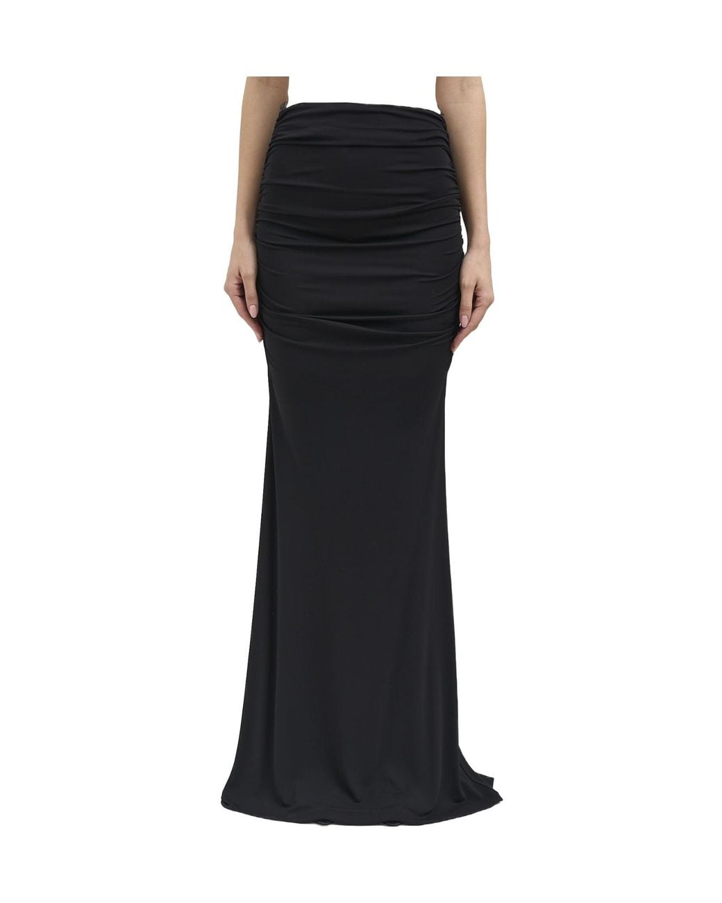 Elisabetta Franchi Black Pleated Skirt