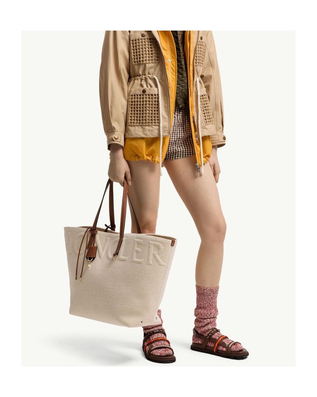 Moncler Natural Very Terry Tote Bag