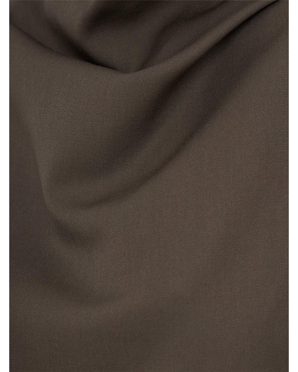 Khaite Brown Midwaist Dress