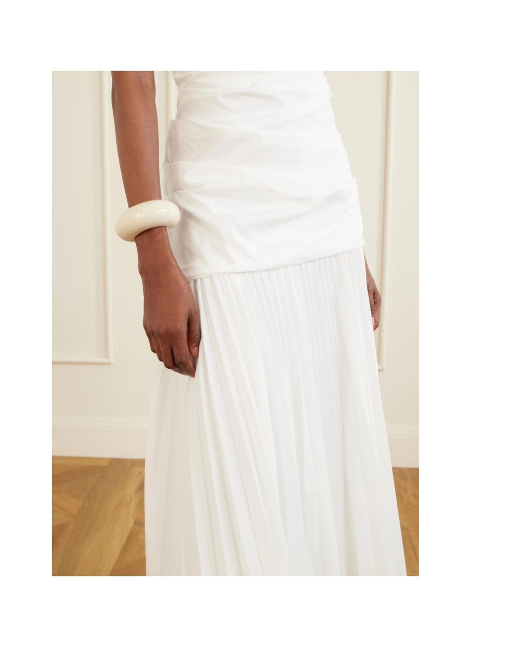 Jonathan Simkhai White Ammalie Midi Dress