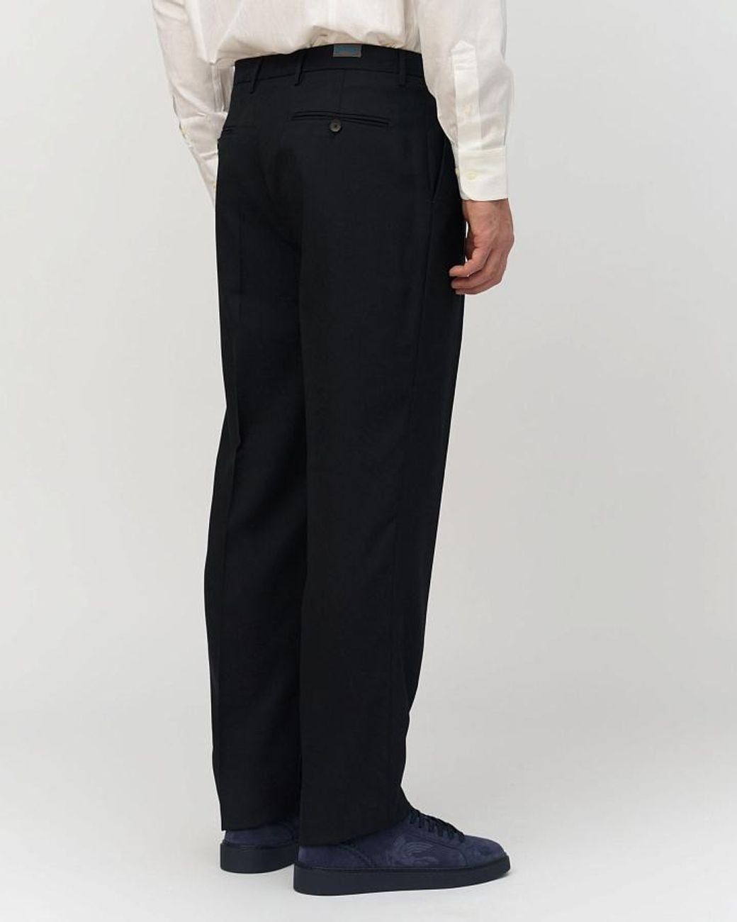 Etro Black Wool Suit Pants for men