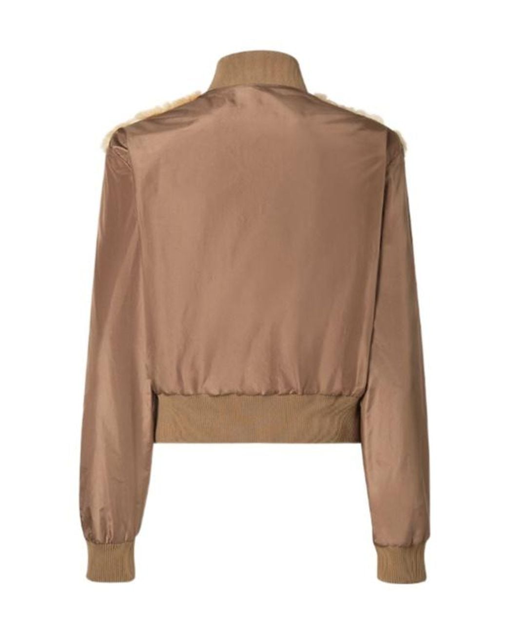 Fendi Natural Mink And Taffeta Bomber Jacket