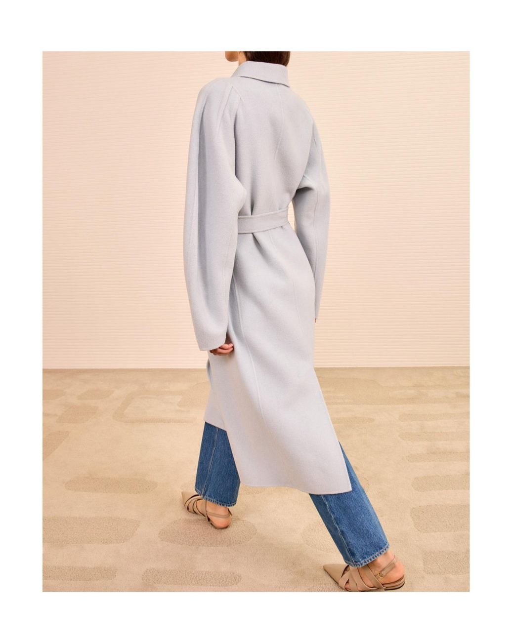 Ulla Johnson White Lisbeth Long Wool Coat