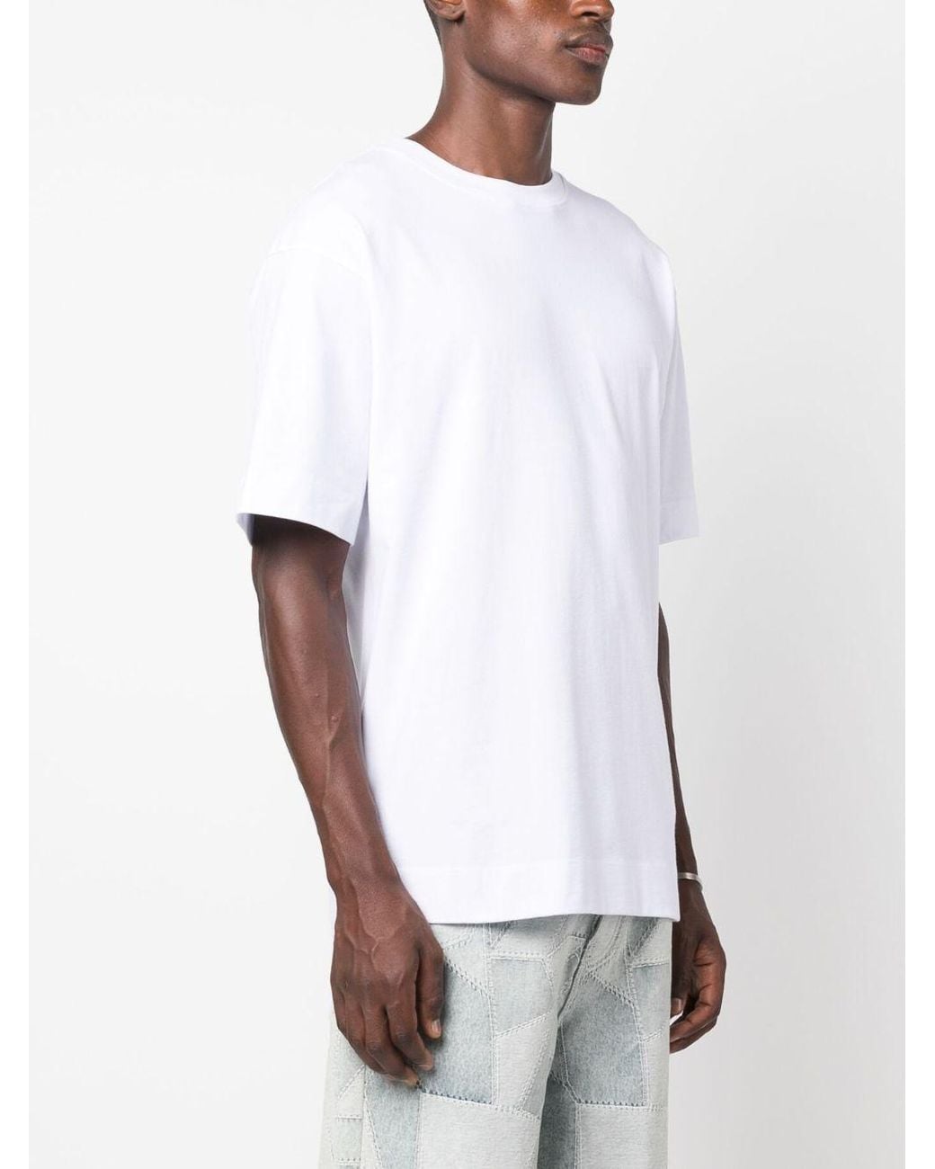 Dries Van Noten White Short-Sleeved T-Shirt for men