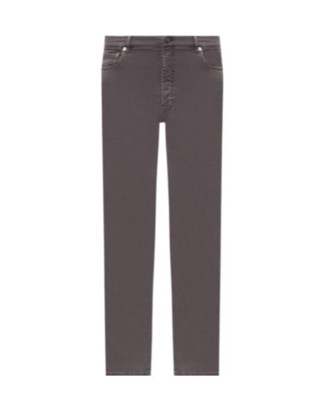 Brunello Cucinelli Gray Straight-Leg Five-Pocket Trousers for men