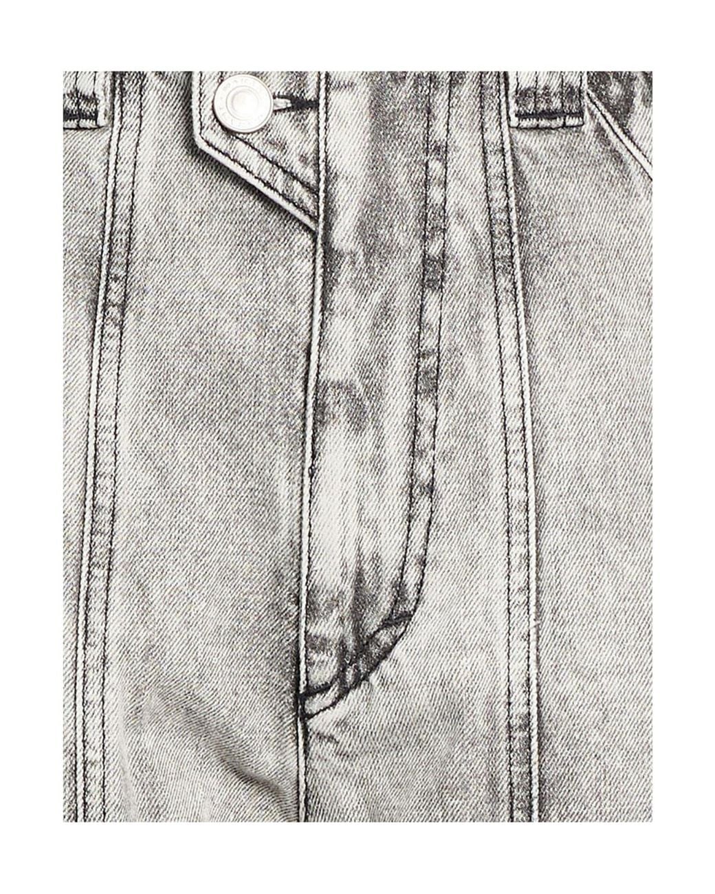 Isabel Marant Gray Denim Trousers