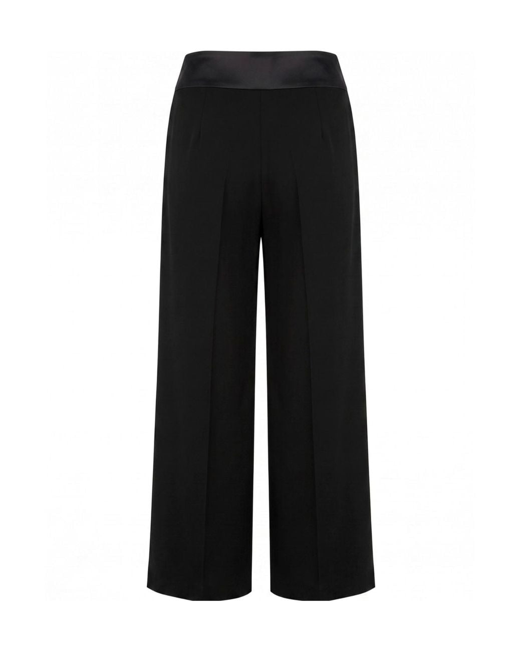 Patrizia Pepe Black Color-Block Palazzo Trousers