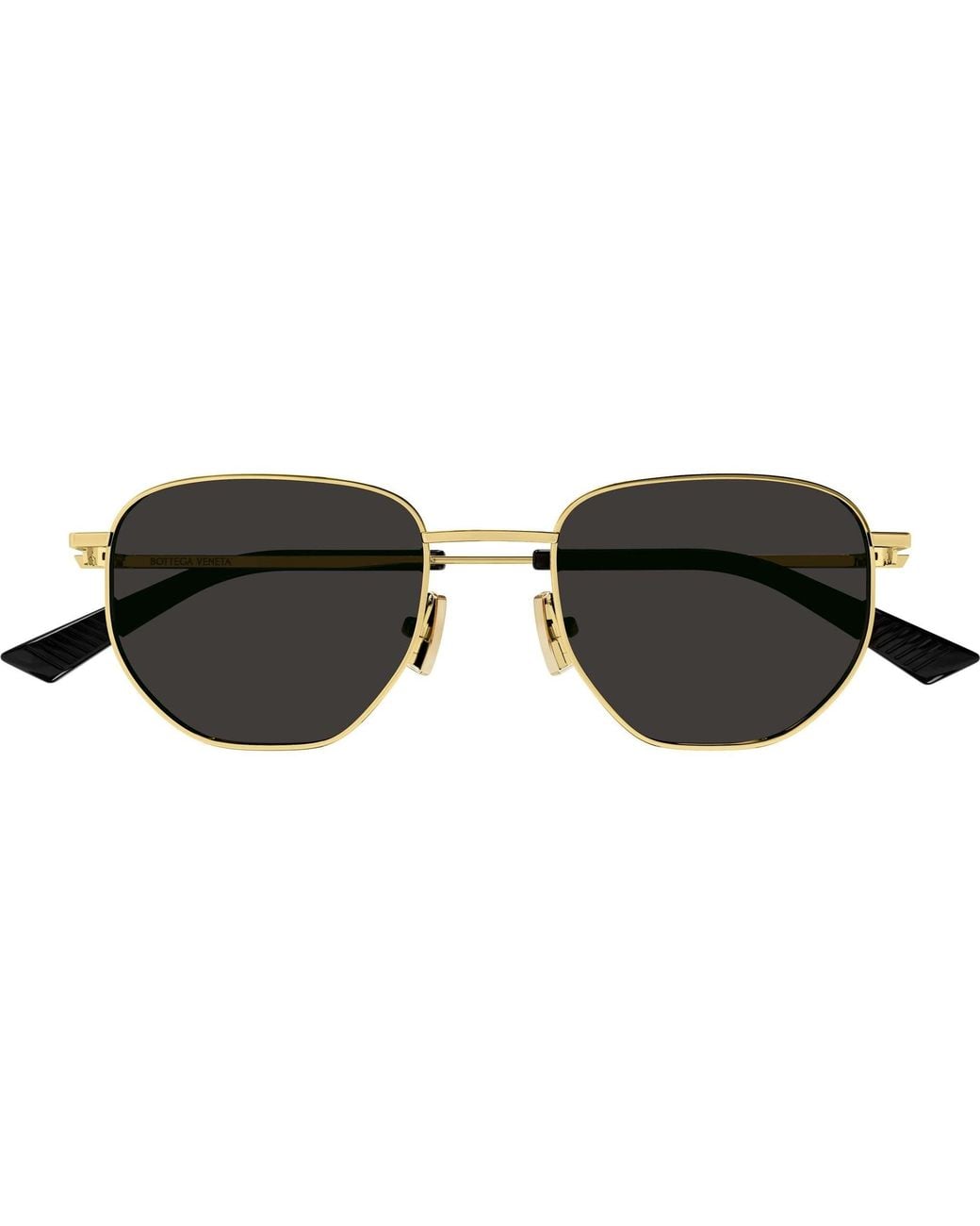 Bottega Veneta Black Eyewear Split Panthos Sunglasses
