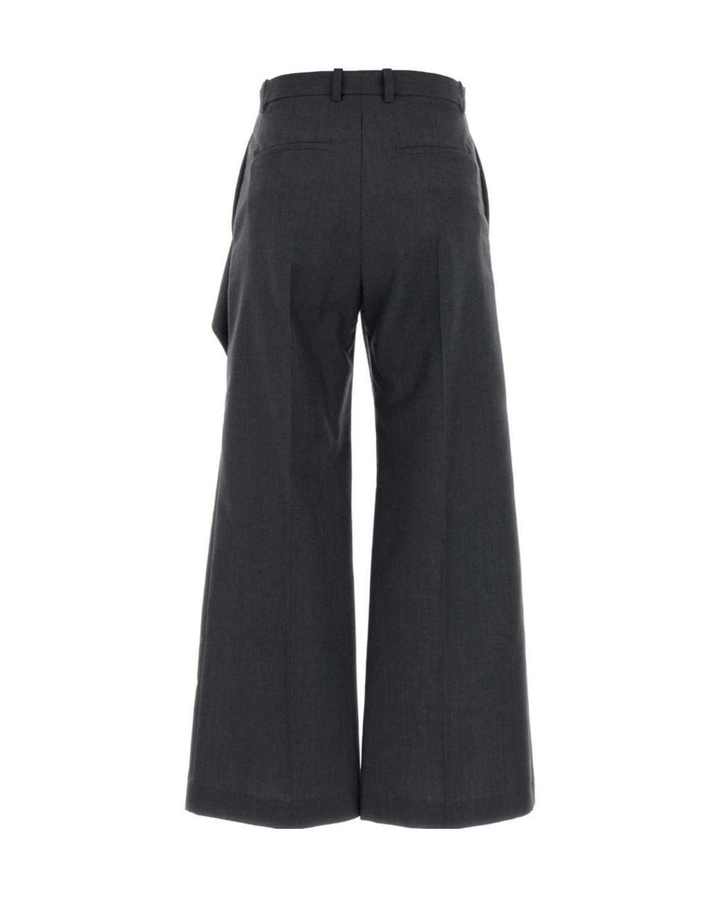 Jil Sander Black 163 Aw Wide-Leg Pants