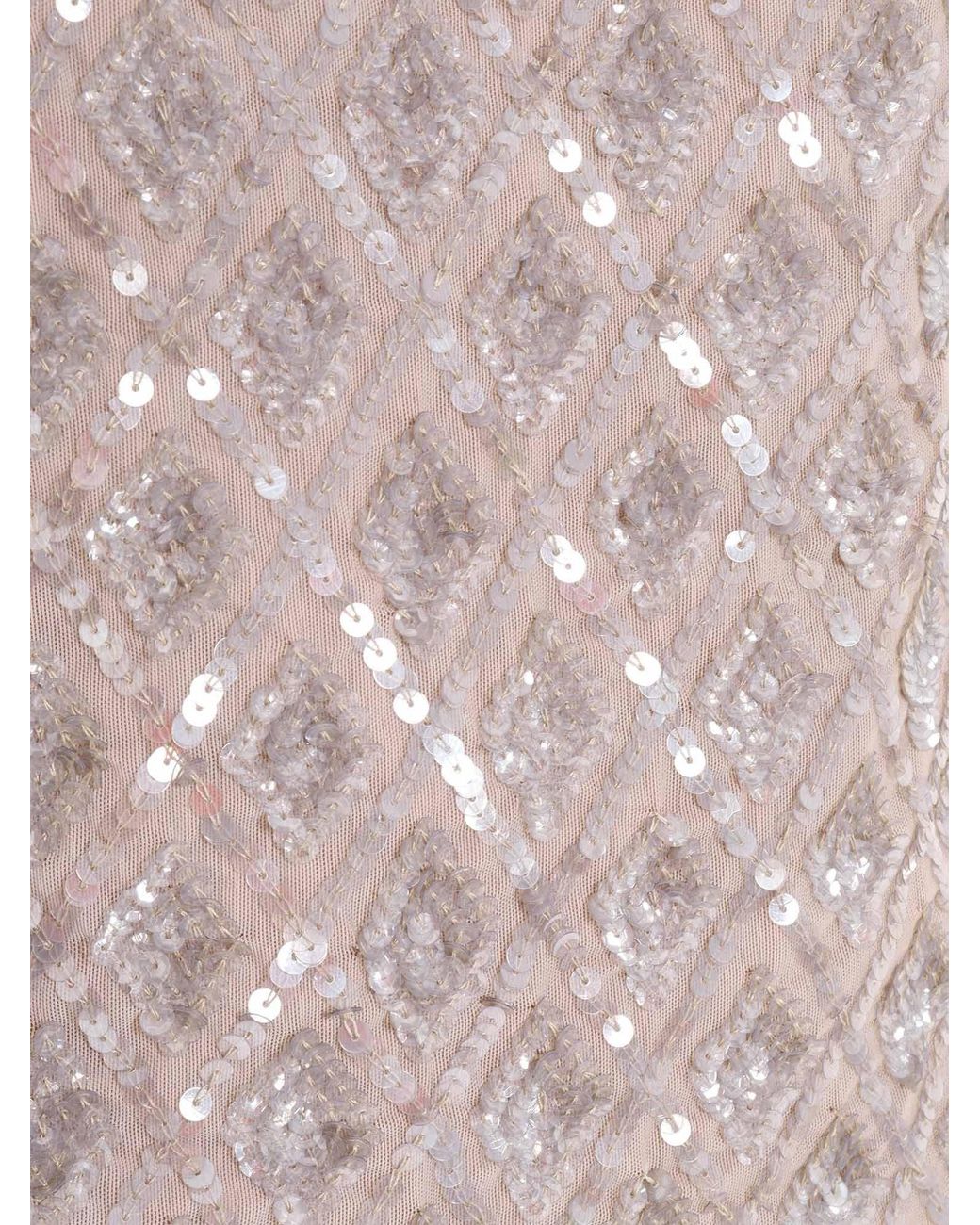 P.A.R.O.S.H. Gray P.A.R.O..H. Sequin Detailed Sleeveless Top