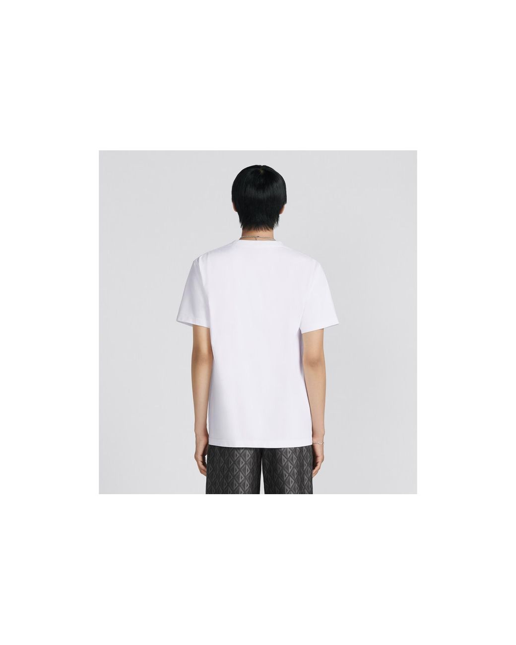 Dior White Cd Diamond Relaxed-Fit T-Shirt for men