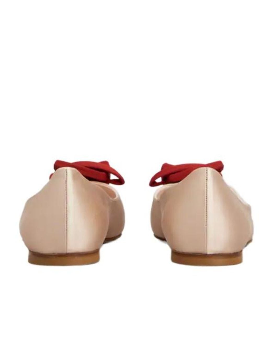 Roger Vivier Brown I Love Vivier Rose Flat Shoes