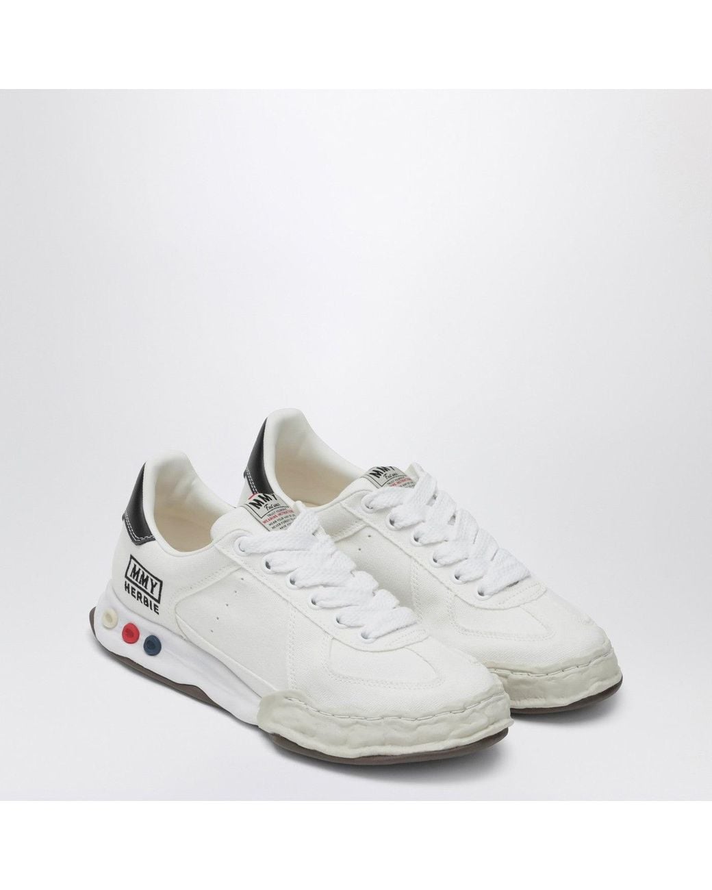 Maison Mihara Yasuhiro White Canvas Sneakers for men