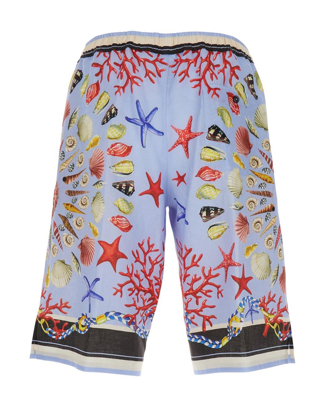 Dolce & Gabbana Blue Shell Printed Shorts for men
