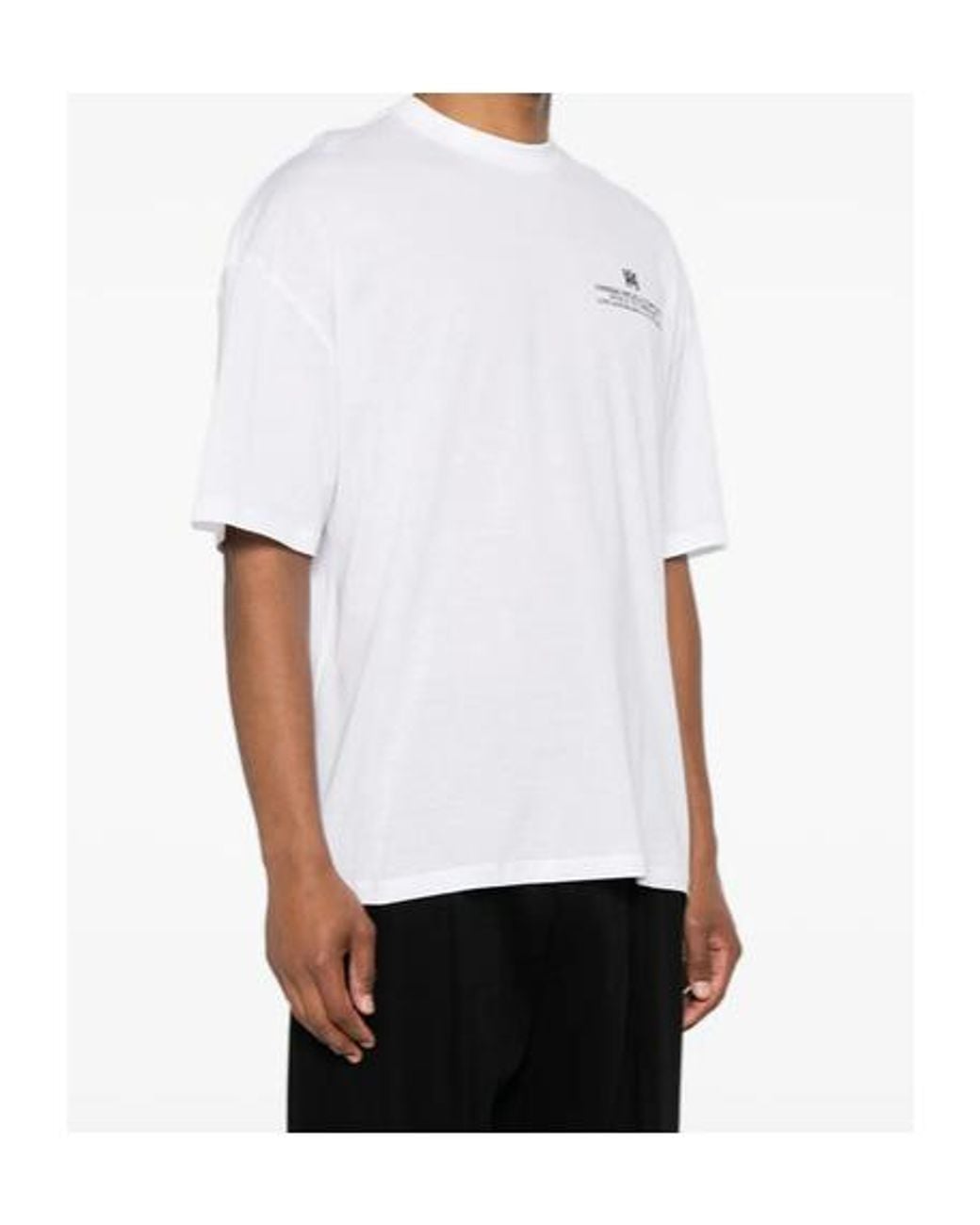 Amiri White Short Sleeve Crewneck T-Shirt for men