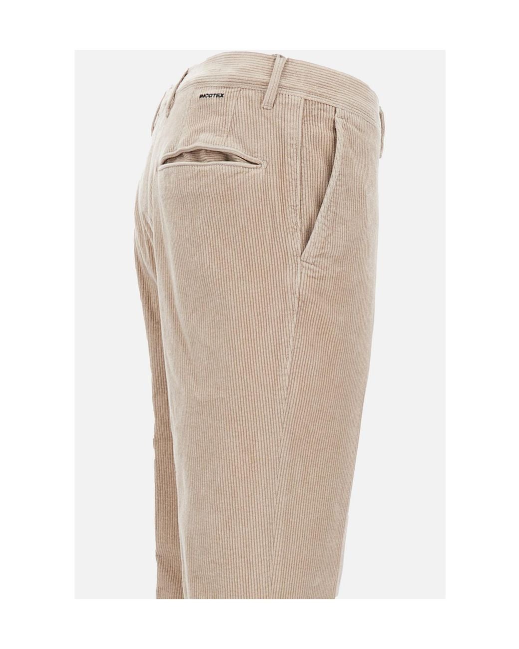 Incotex Natural Rtw Corduroy Slim Pants for men