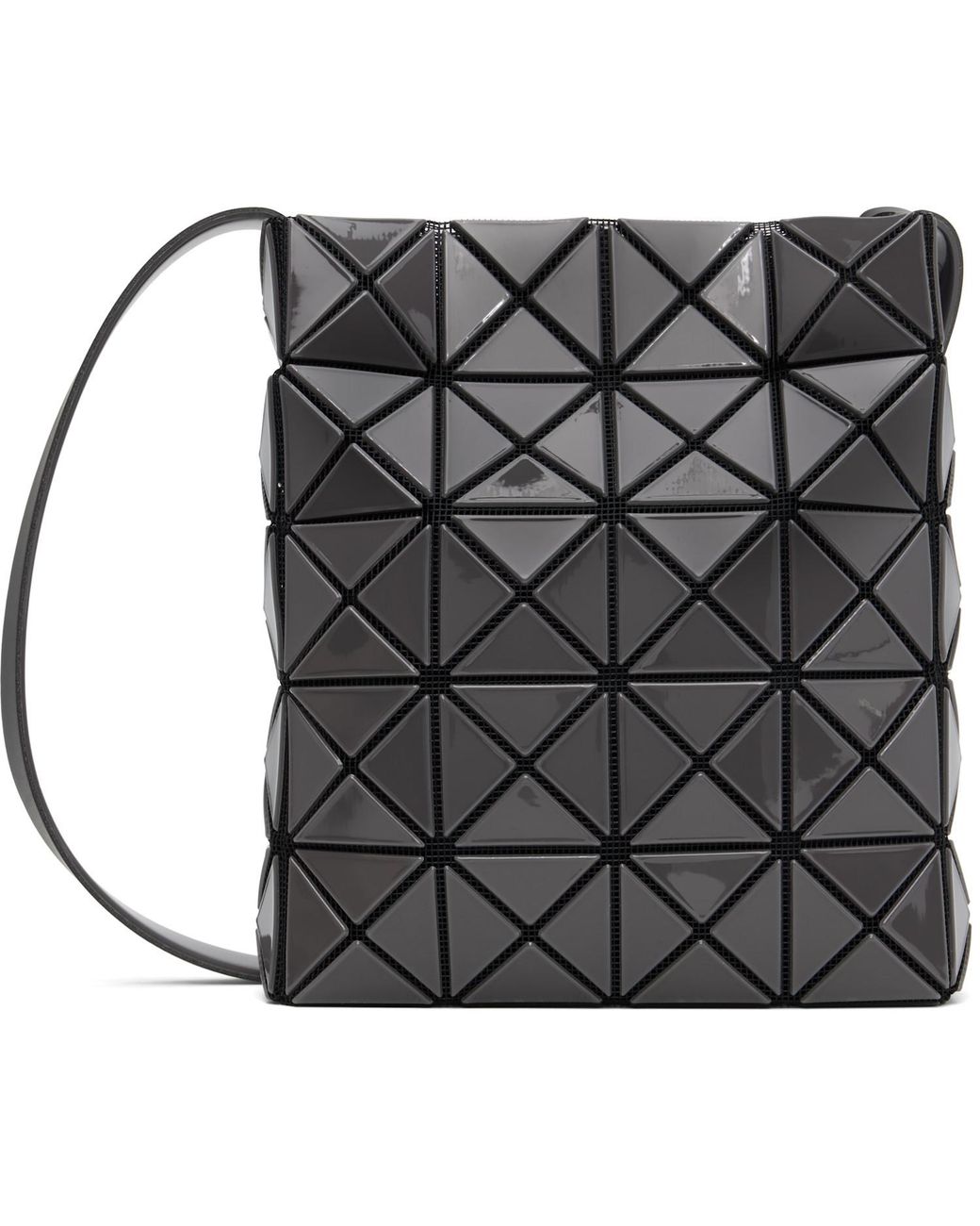 Issey Miyake White Lucent Geometric-Pattern Crossbody Bag for men
