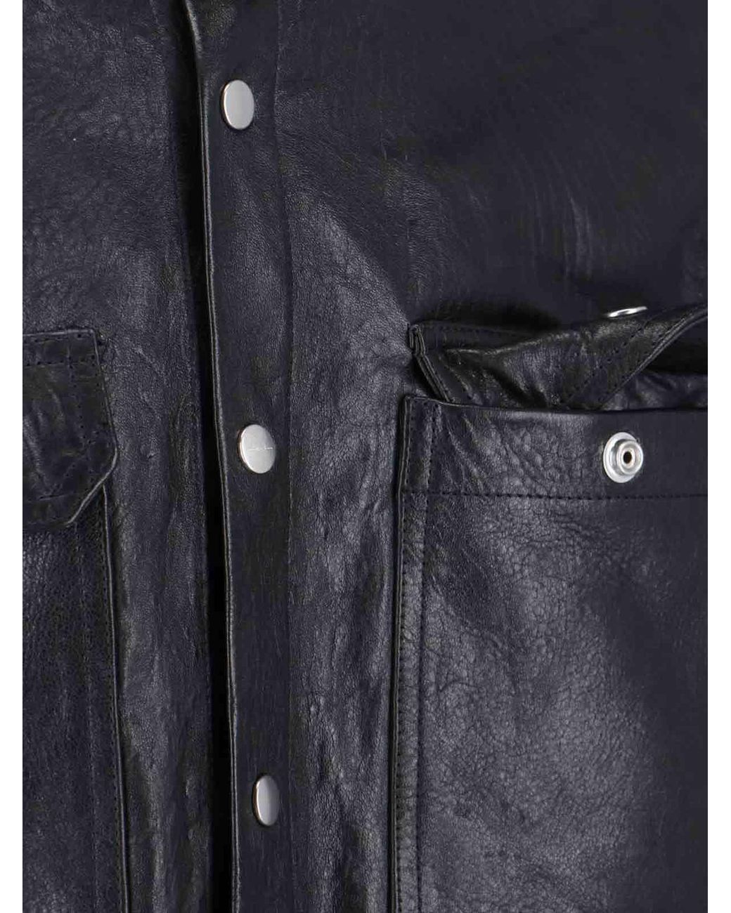 Rick Owens Black Single Breasted Jacket for men