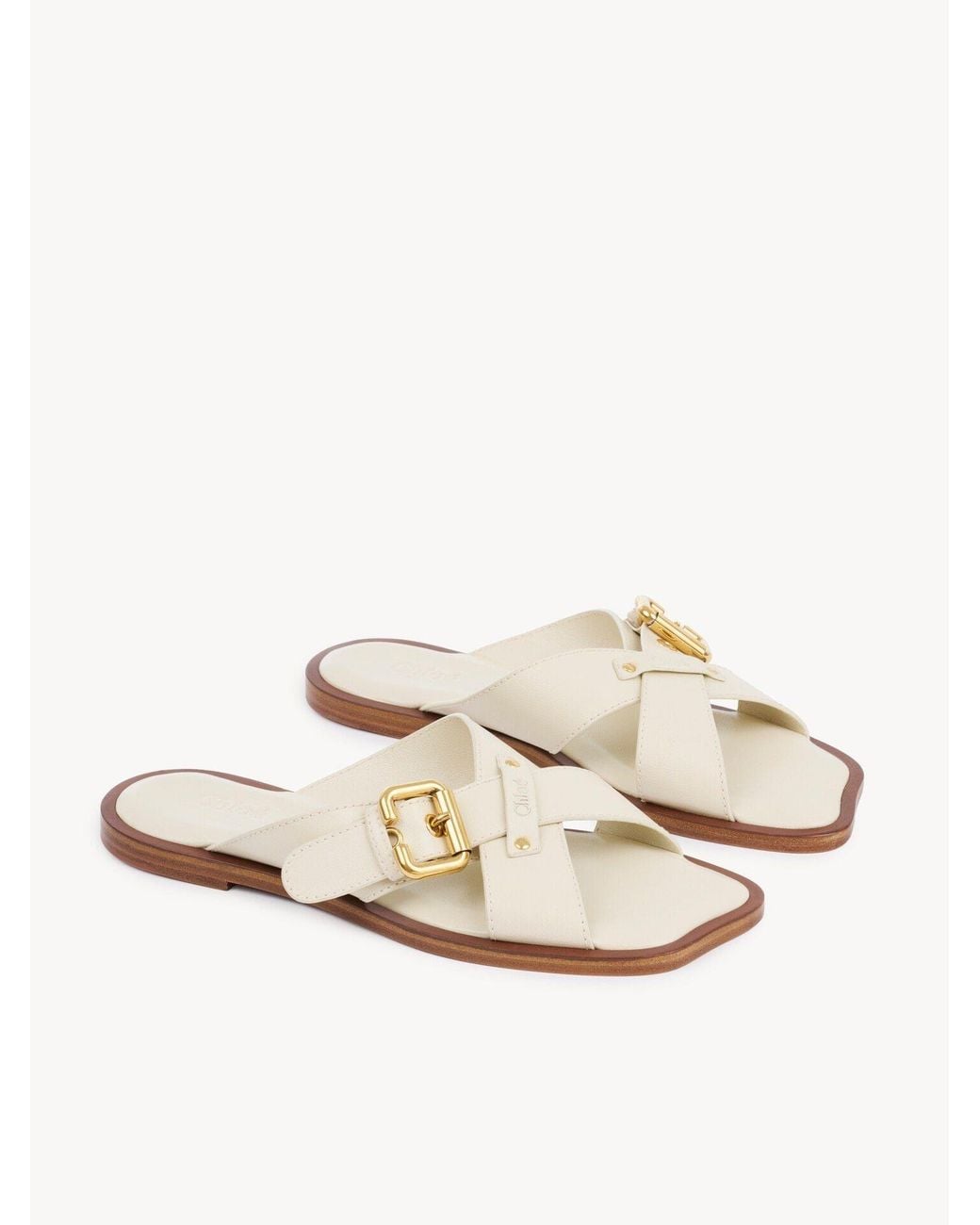Chloé White Sandalias Nil