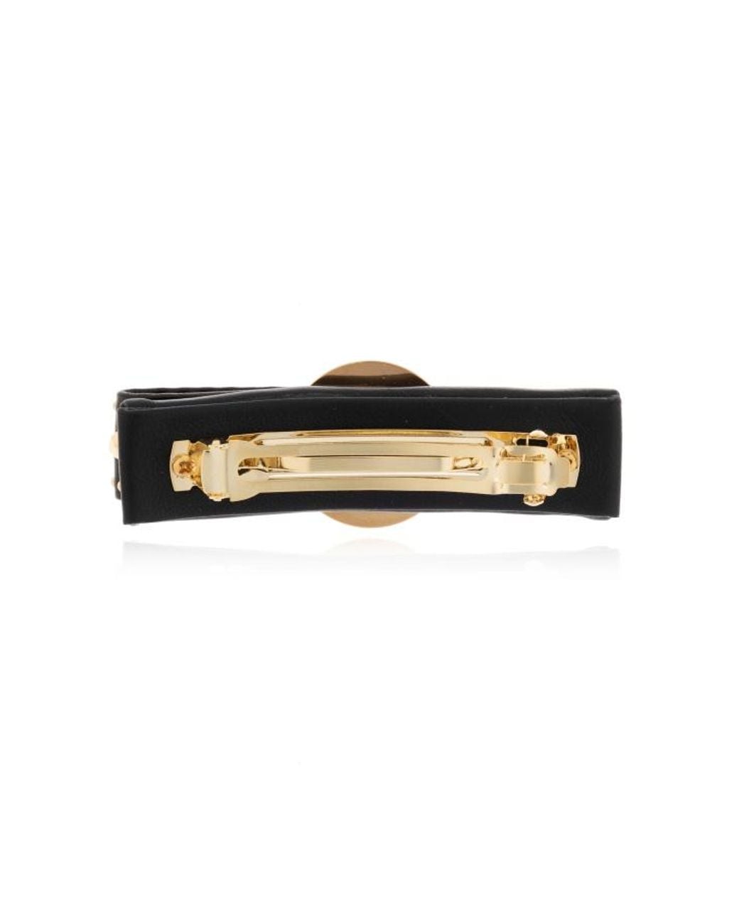 Versace White Studded Hair Clip