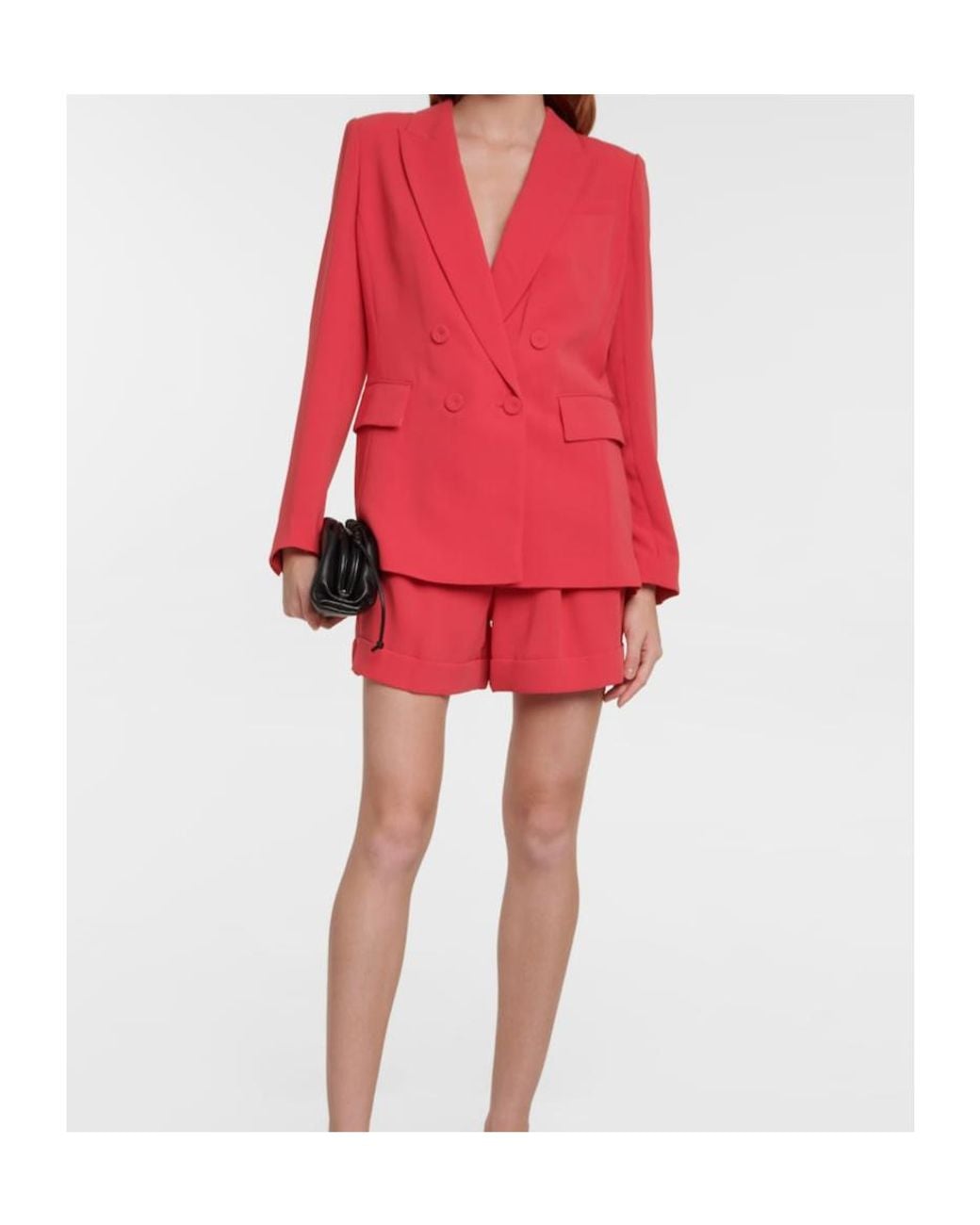 Diane von Furstenberg Red Gloria Double-Breasted Blazer
